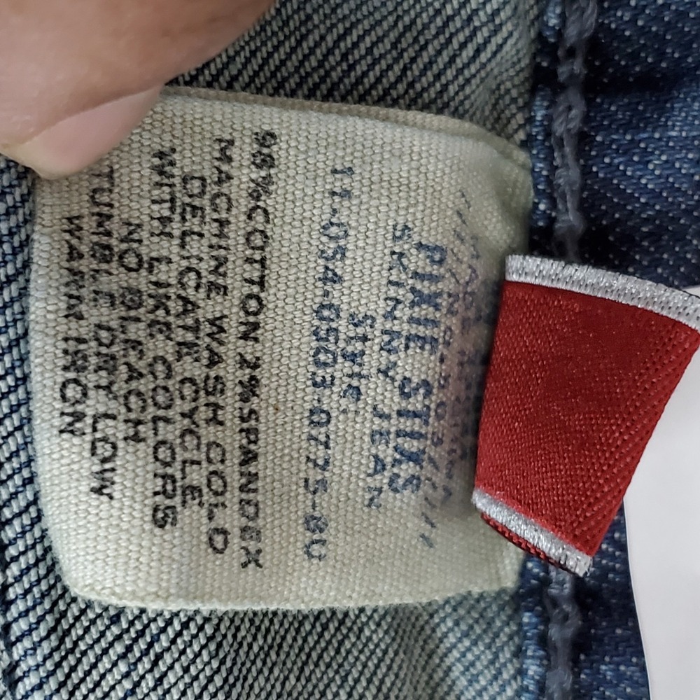 STRETSON Women Jeans 8 LONG Blue Denim Pixie Stix Skinny 32" Inseam Stretch - Picture 4 of 13